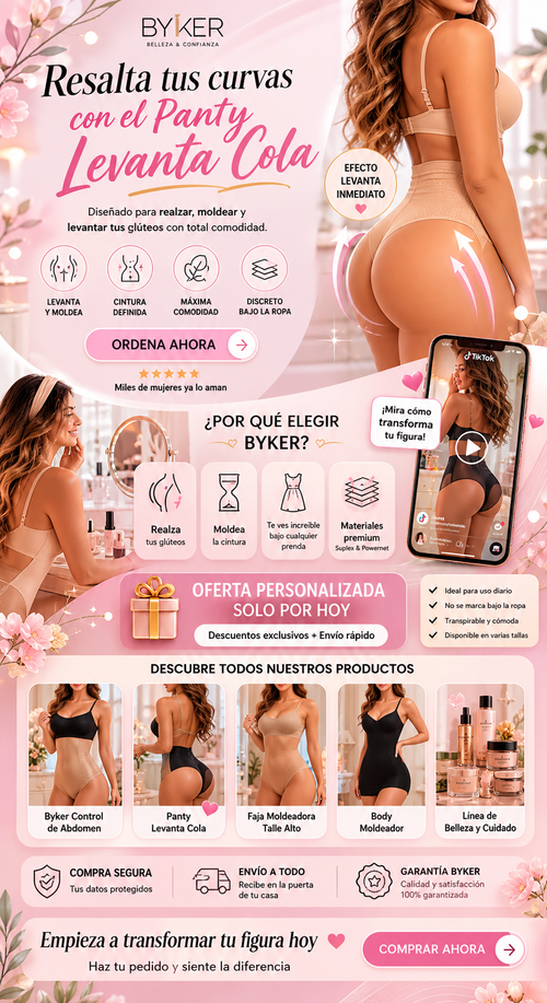 BYKER Faja Moldeadora de Abdomen – Control Total y Silueta Perfecta al Instante