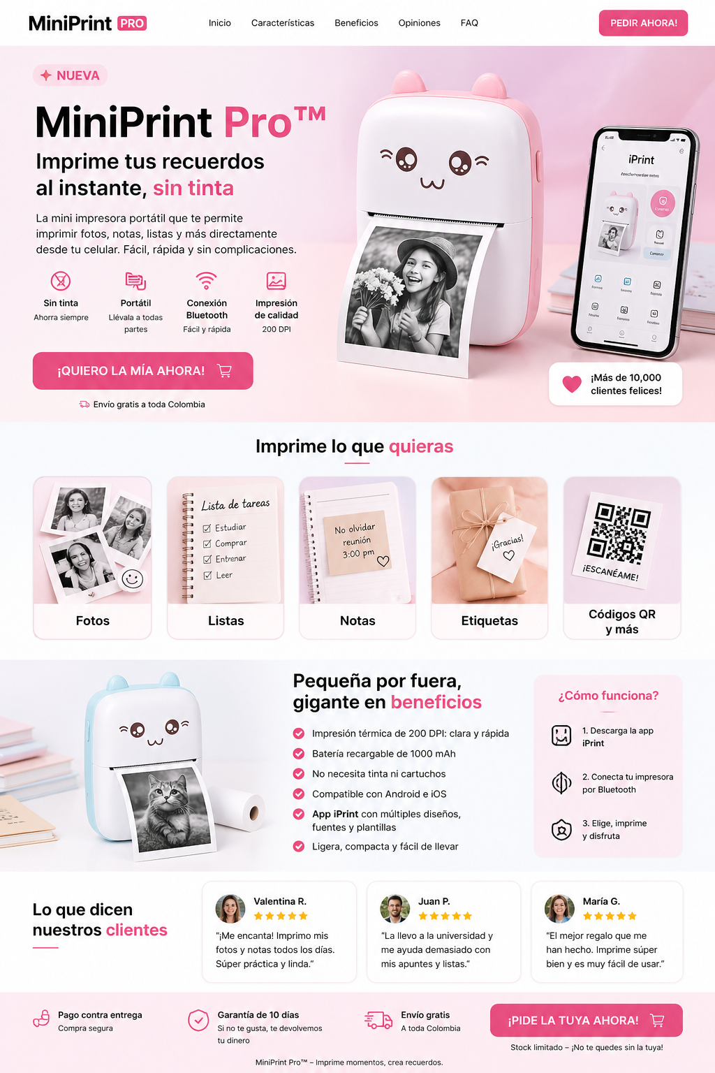 Tu Impresora Portátil sin Tinta 🔥 MiniPrint Pro