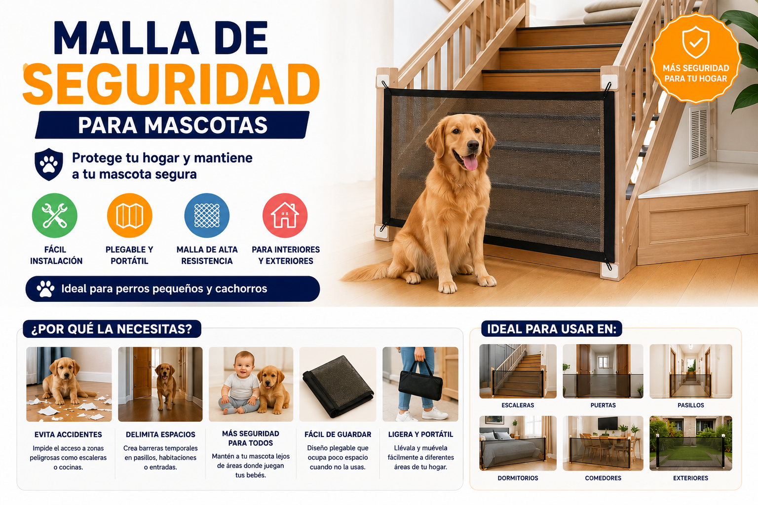 ✨ Mantén Seguros a tus Pequeños y Mascotas